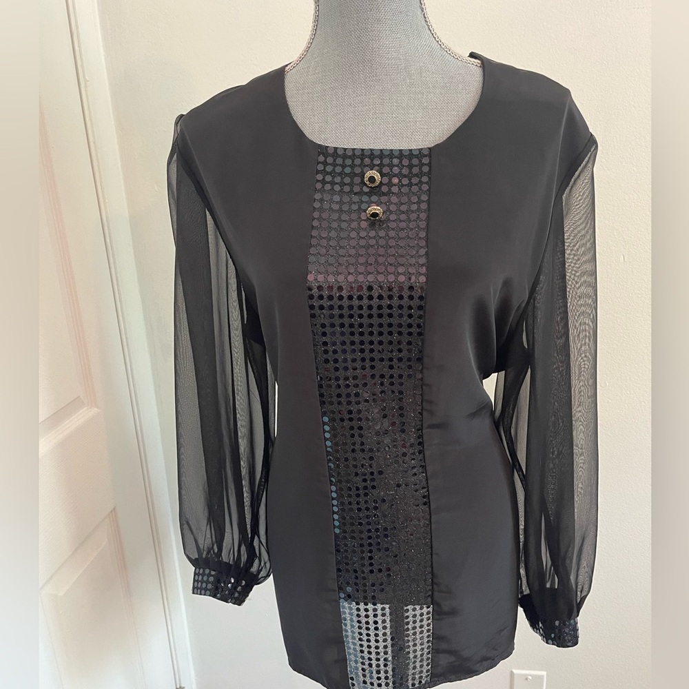 Loven Moda by LG Vollaro Sheer Blouse